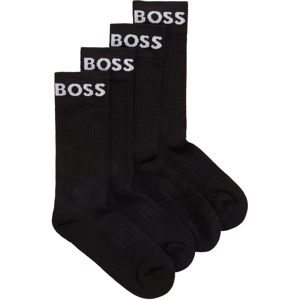 Hugo Boss 2 Pack Sport Crew Socks Mens - Black 001